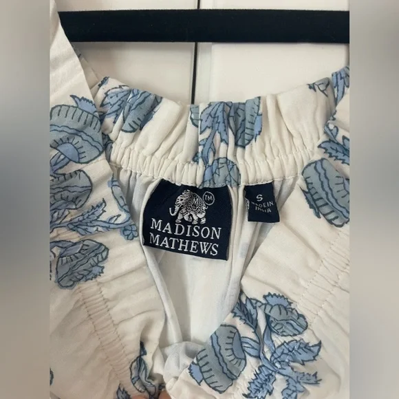 Madison Mathews Paloma Maxi Dress in Blue Floral (S) - Picture 2 of 5